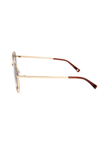 Anna Sui Damskie okulary przeciwsłoneczne w kolorze złoto-brązowym