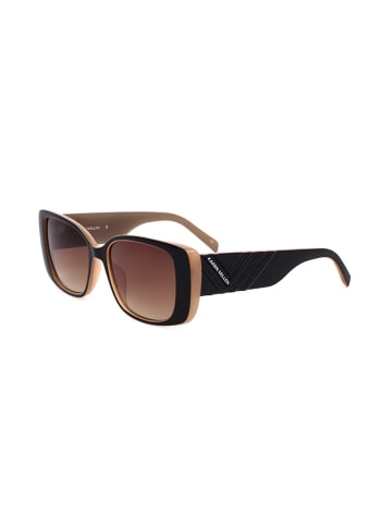 Karen Millen Damen-Sonnenbrille in Schwarz/ Braun/ Beige