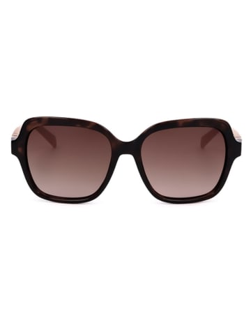 Karen Millen Damskie okulary przeciwsłoneczne w kolorze brązowo-beżowym