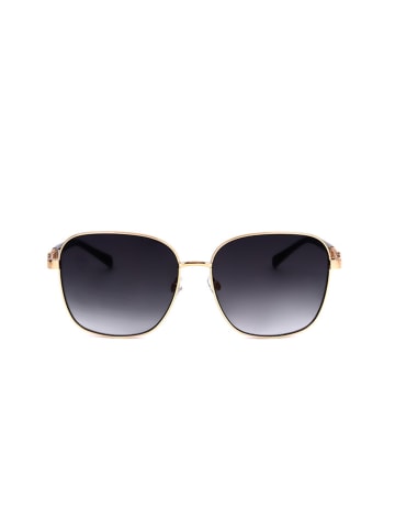 Karen Millen Damen-Sonnenbrille in Schwarz/ Gold