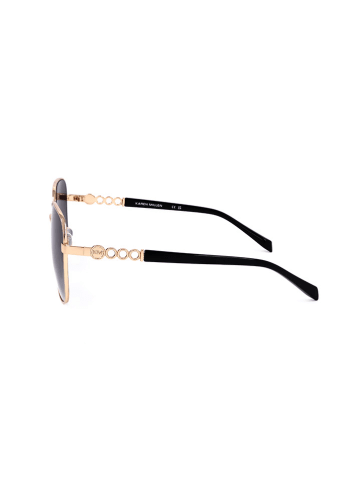 Karen Millen Damskie okulary przeciwsłoneczne w kolorze złoto-czarnym