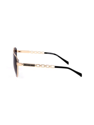 Karen Millen Damen-Sonnenbrille in Schwarz/ Gold