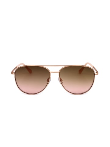 Ted Baker Damskie okulary przeciwsłoneczne w kolorze brązowo-beżowym