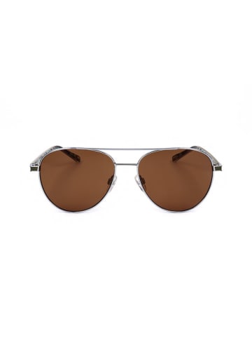 Ted Baker Męskie okulary przeciwsłoneczne w kolorze srebrno-brązowym