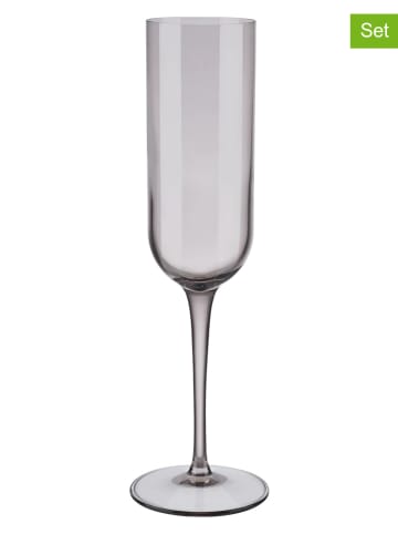 Blomus Kieliszki (4 szt.) "Fuum" w kolorze szarym do szampana - 210 ml