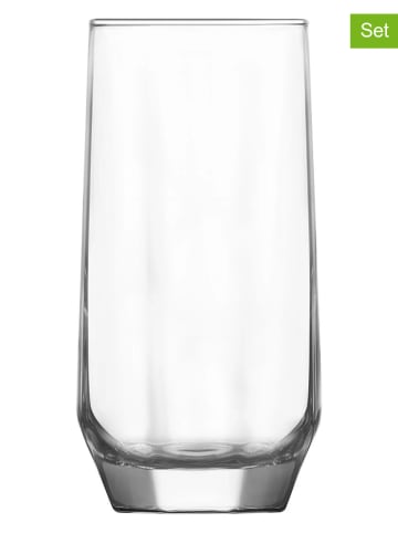 Hermia 6-delige set: glazen transparant - 385 ml