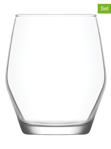 Hermia 6-delige set: glazen transparant - 370 ml