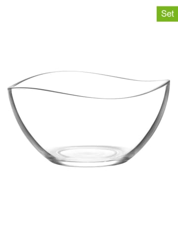 Hermia 2er-Set: Salatschalen in Transparent - 950 ml