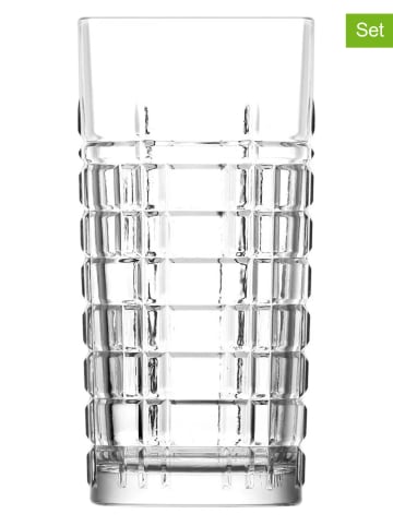 Hermia 4-delige set: glazen transparant - 356 ml