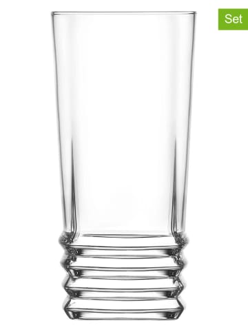 Hermia 6-delige set: glazen transparant - 335 ml