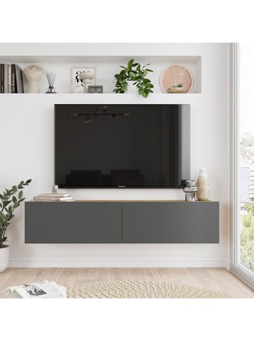 Scandinavia Concept TV-meubel grijs - (B)140 x (H)29 x (D)31,6 cm
