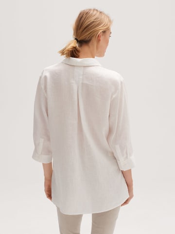 OPUS Leinen-Bluse "Fengani" in Weiß