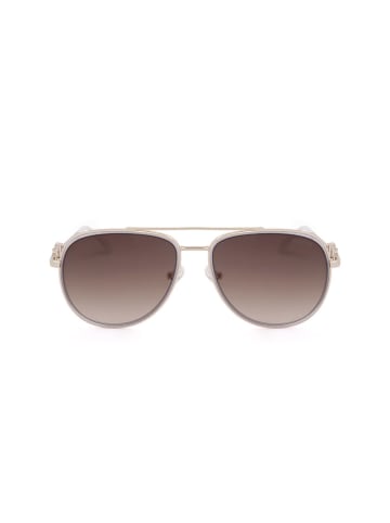 Guess Damskie okulary przeciwsłoneczne w kolorze złoto-biało-brązowym