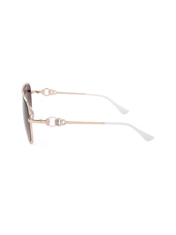 Guess Damen-Sonnenbrille in Gold/ Hellbraun