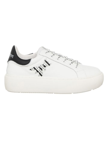 Patrizia Pepe Skórzane sneakersy w kolorze białym