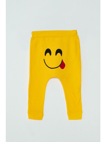 Jack & Roy Spodnie dresowe w kolorze żółtym