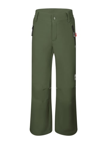 Trollkids Spodnie softshellowe "Hemsedal" w kolorze khaki