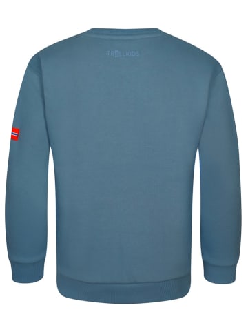 Trollkids Sweatshirt "Trolltunga" in Blau