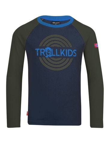 Trollkids Koszulka "Preikestolen" w kolorze granatowym