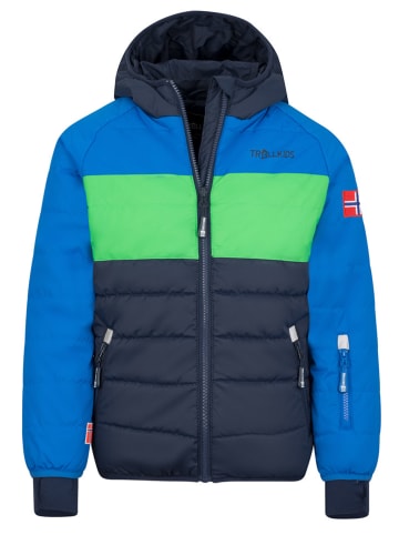 Trollkids Kurtka narciarska "Hafjell XT" w kolorze niebieskim