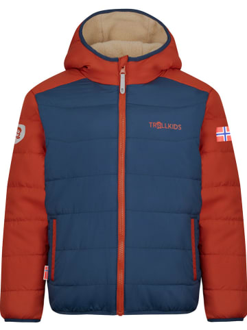 Trollkids Omkeerbare winterjas "Sandvika" donkerblauw/beige