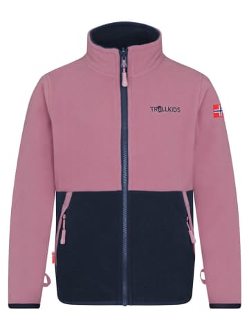 Trollkids Fleece vest "Storfjord" roze