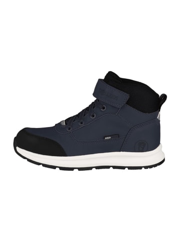 Trollkids Leren wandelboots "Stavanger Mid Cut XT" donkerblauw