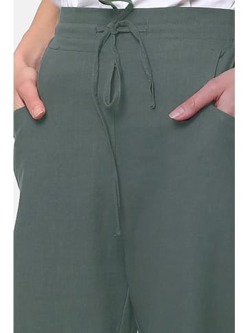 Le Jardin du Lin Leinen-Hose in Khaki