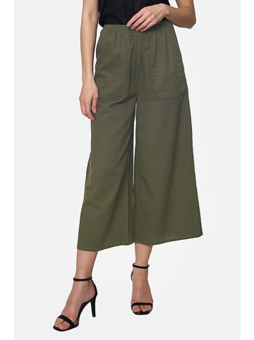 Le Jardin du Lin Leinen-Hose in Khaki