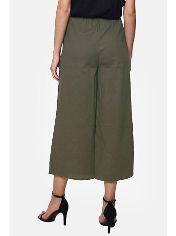 Le Jardin du Lin Leinen-Hose in Khaki