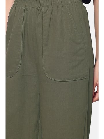 Le Jardin du Lin Leinen-Hose in Khaki