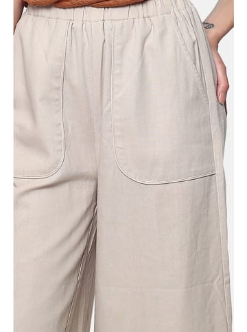 Le Jardin du Lin Leinen-Hose in Creme