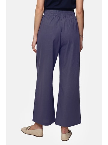 Le Jardin du Lin Leinen-Hose in Blau