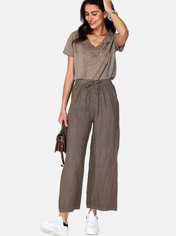 Le Jardin du Lin Linnen broek beige