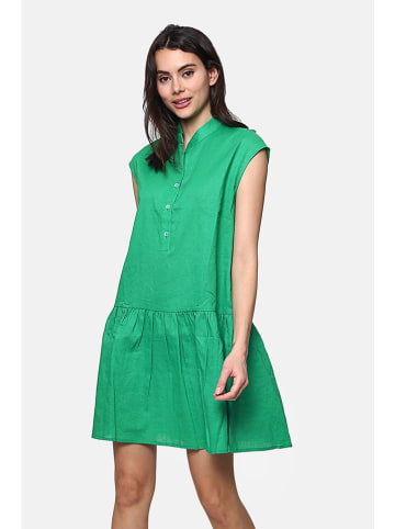 Le Jardin du Lin Leinen-Kleid in Grün