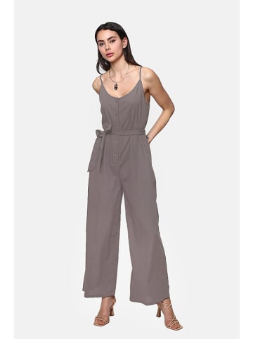 Le Jardin du Lin Leinen-Jumpsuit in Hellbraun