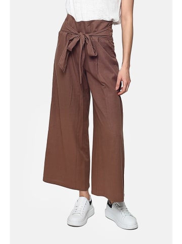 Le Jardin du Lin Leinen-Hose in Braun