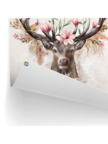 Orangewallz Kunstdruk op canvas "Soft Deer" - (B)50 x (H)70 cm