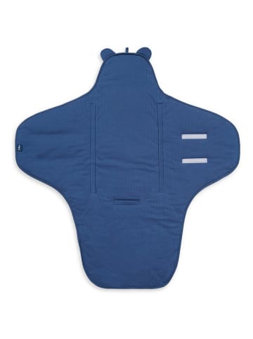 Jollein Einschlagdecke in Blau - (L)105 x (B)100 cm
