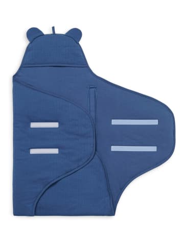 Jollein Einschlagdecke in Blau - (L)105 x (B)100 cm
