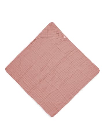 Jollein Ręcznik w kolorze jasnoróżowym z kapturem - 75 x 75 cm