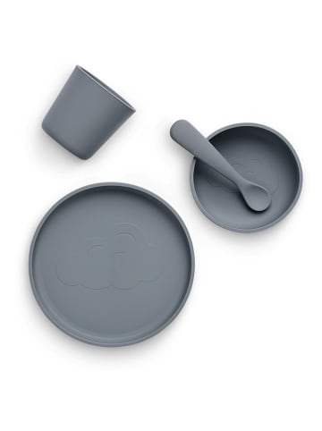Jollein 4-delige serviesset grijs