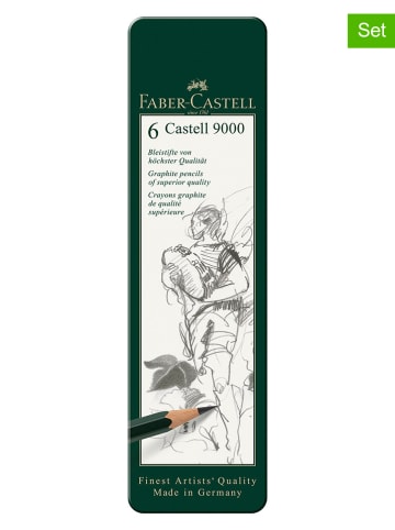 Faber-Castell 2er-Set: Bleistifte "Castell 9000" - 2x 6 Stück