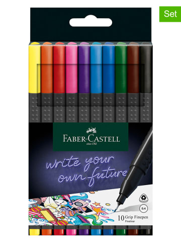 Faber-Castell 2-delige set: fineliners "Grip 0.4" - 2x 10 stuks