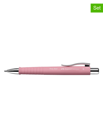 Faber-Castell 5er-Set: Kugelschreiber "Poly Ball XB" in Rosa