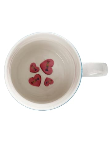 Maxwell & Williams Tasse "Be Kind" in Hellblau/ Rosa - 380 ml