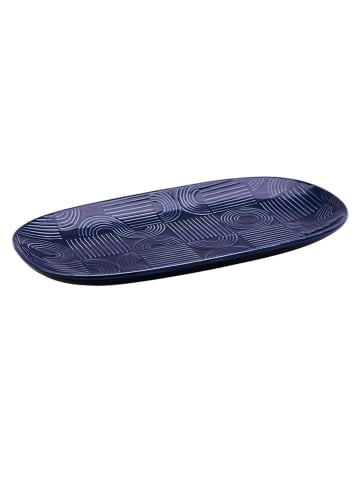 Maxwell & Williams Serveerplateau  "Arc" donkerblauw - (L)33 x (B)18 x (H)3 cm