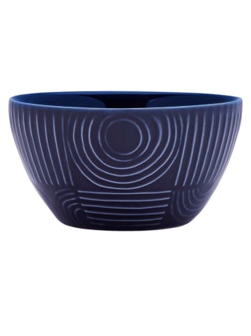 Maxwell & Williams 4-delige set: kommen "Arc" donkerblauw - (H)6,5 cm x Ø 12 cm