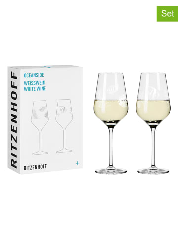 RITZENHOFF Kieliszki (2 szt.) w kolorze białym do białego wina - 380 ml
