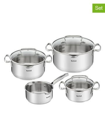 Tefal 7tlg. Set: Edelstahl-Kochgeschirr "Duetto"